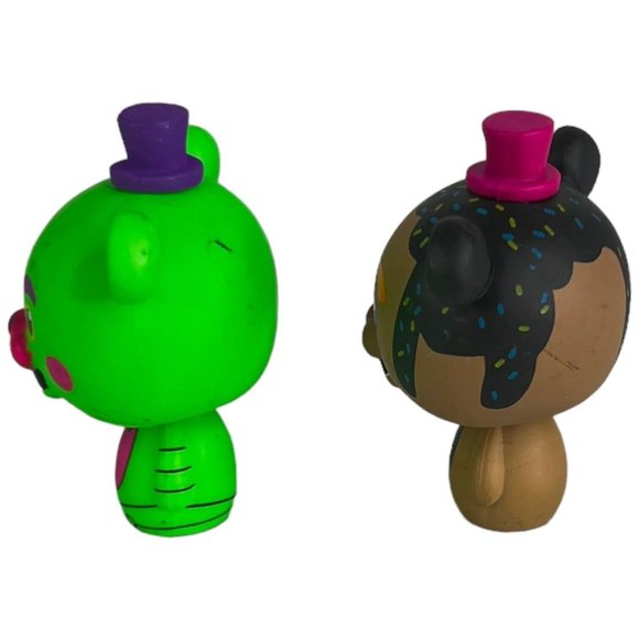 3 Funko Five Nights At Freddys Pint Size Blacklight Freddy Black Green Chocolate - Picture 10 of 12